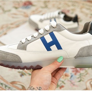 [HERMES] 에르메스 트레일 카프스킨 블랙탭 스니커즈