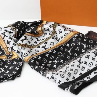 [LOUIS VUITTON] 루이비통 컨피덴셜 숄 실크 스카프