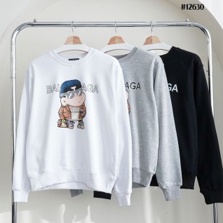 [BALENCIAGA] 발렌시아가 남여공용 짱구 스트릿 크루넥 맨투맨 티셔츠