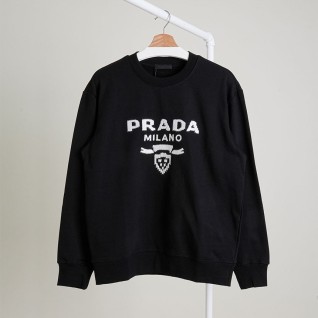 [PRADA] 프라다 밀라노 클래식 코튼 저지 맨투맨 티셔츠