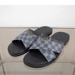 [Louis Vuitton] 수입고급 루이비통 다미에 크로스 슬리퍼