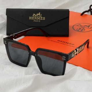 [HERMES] 에르메스 골드 H 장식 모노그램 스퀘어 선글라스