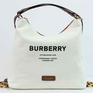 [BURBERRY] 버버리 소프트 코튼 캔버스 토트백