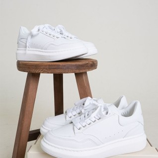 [Alexander McQUEEN] 알렉산더맥퀸 오버사이즈드 스니커즈 화이트