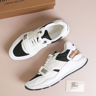 [BURBERRY] 버버리 스웨이드 램지 빈티지 체크 코튼 스니커즈
