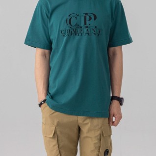 씨피컴퍼니 [C.P compay] 1020 JERSEY PATCH LOGO T-SHIRT