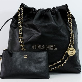 [CHANEL] 샤넬 22백 스몰 & 미디움 캐비어 호보백