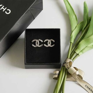 [CHANEL] 샤넬 CC 은장 빈티지 이어링 귀걸이
