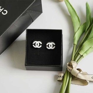 [CHANEL] 샤넬 CC 로고 이어링 귀걸이