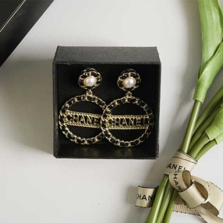 [CHANEL] 샤넬 이니셜 체인 이어링
