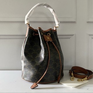 셀린느 클라라 백 - 트리옹프 캔버스 & 카프스킨