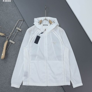[PRADA] 프라다 삼각로고 메쉬 윈드브레이커 후드 자켓